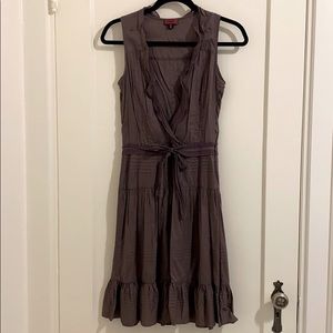 Hugo Boss Cotton Sleeveless Purple Dress